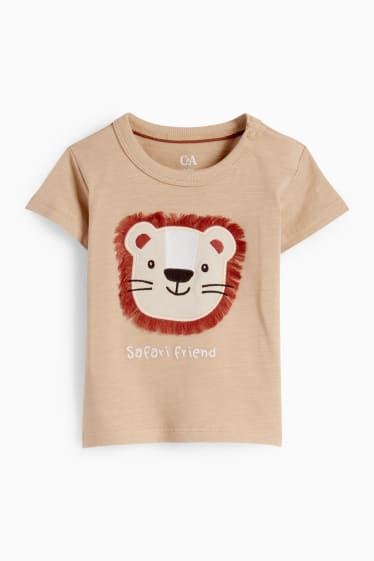 Babys - Leeuw - baby-T-shirt - taupe