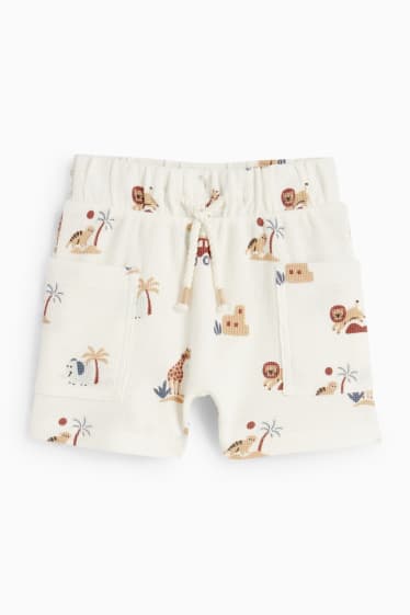 Bebés - Safari - shorts deportivos para bebé - blanco roto