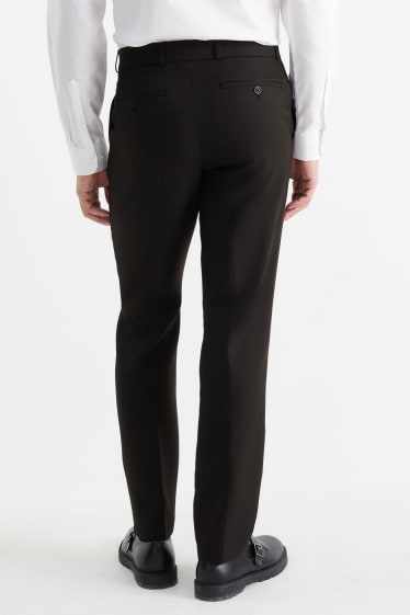 Hombre - Pantalón de traje - regular fit - negro