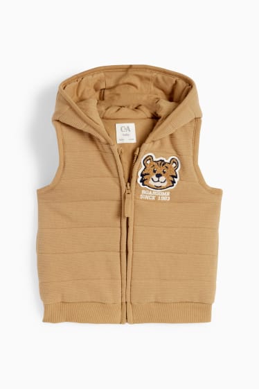 Baby: jongens - Tijger - baby-outfit - 3-delig - wit / beige