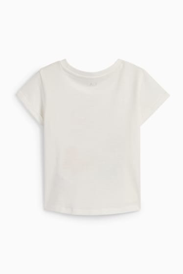Copii - Vară - tricou cu mânecă scurtă - alb-crem