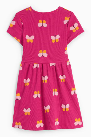 Children - Butterfly - dress - pink