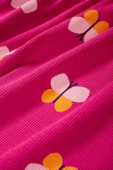 Kinder - Schmetterling - Kleid - pink