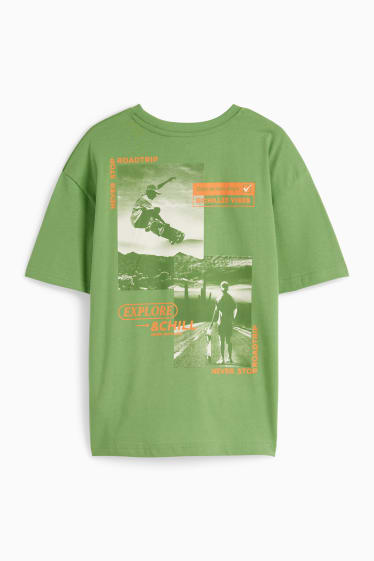Niños - Monopatinadores - camiseta de manga corta - verde