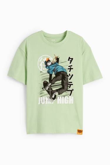 Kinder - Skater - Kurzarmshirt - hellgrün