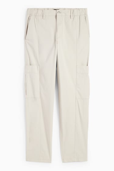 Home - Pantalons cargo - relaxed fit - beix clar