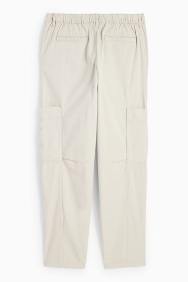 Hommes - Pantalon cargo - relaxed fit - beige clair