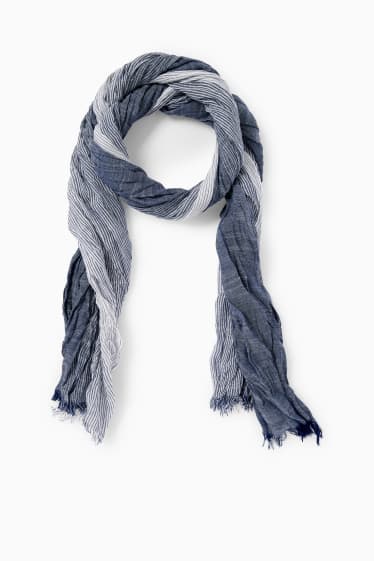 Home - Fulard - de ratlles - blau