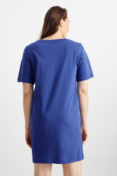 Dames - Nachthemd - donkerblauw