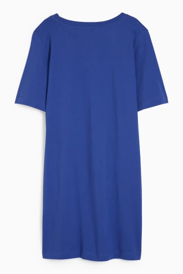 Dames - Nachthemd - donkerblauw