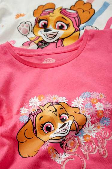 Niños - Pack de 2 - La Patrulla Canina - camisetas de manga corta - fucsia