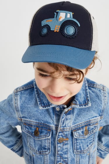 Bambini - Trattore - cappellino da baseball - blu scuro