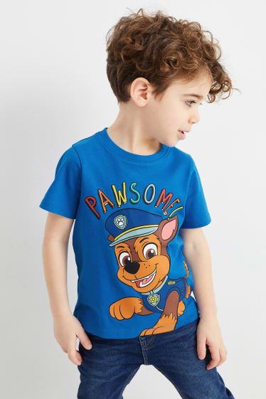 Dzieci - Wielopak, 3 szt. - Psi Patrol - koszulka z krótkim rękawem - niebieski