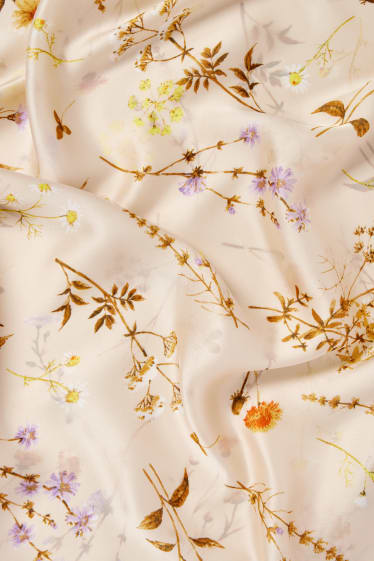 Donna - Foulard - a fiori - beige