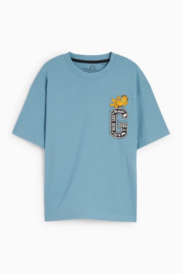 Kinder - Garfield - Kurzarmshirt - blau