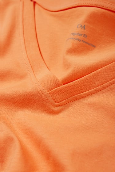 Damen - Basic-T-Shirt - orange
