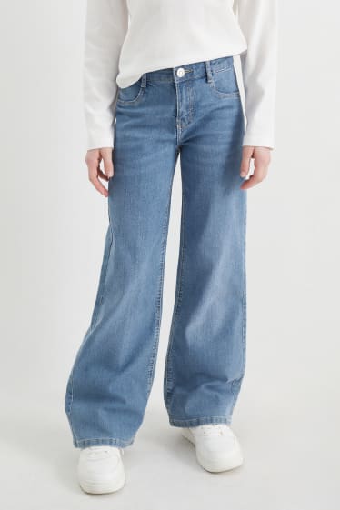 Bambini - Jeans a gamba ampia - jeans azzurro
