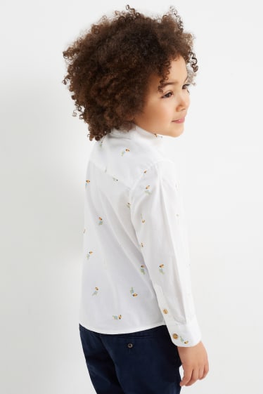 Children - Shirt - patterned - cremewhite