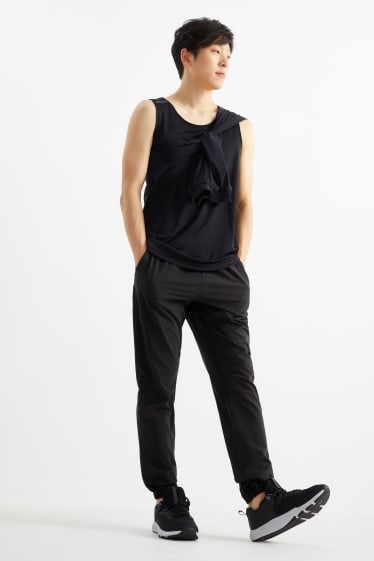 Hommes - Pantalon de sport - 4 Way Stretch - Flex - noir