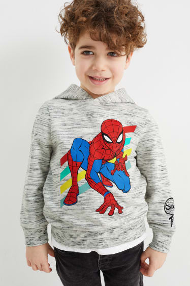 Kinder - Spider-Man - Hoodie - hellgrau-melange