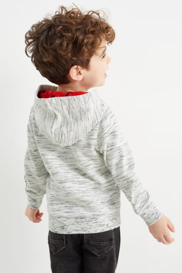 Bambini - Uomo Ragno - felpa con cappuccio - grigio chiaro melange