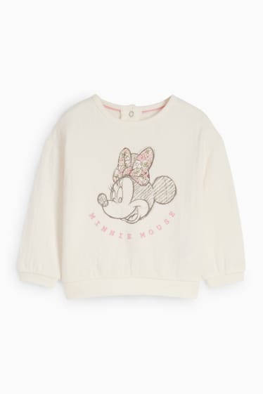 Babies - Minnie Mouse - baby sweatshirt - white