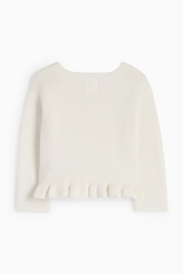 Bébés filles - Gilet en maille pour bébé - blanc crème