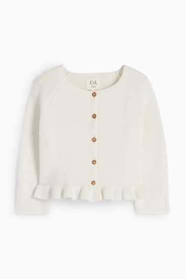 Bébés filles - Gilet en maille pour bébé - blanc crème