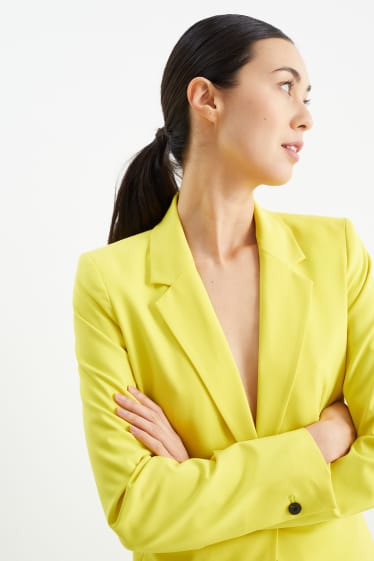 Dames - Business-blazer - getailleerd - geel