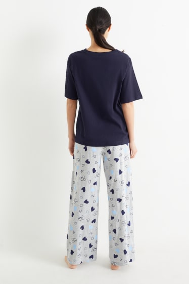 Dona - Pijama - Mickey Mouse - blau fosc