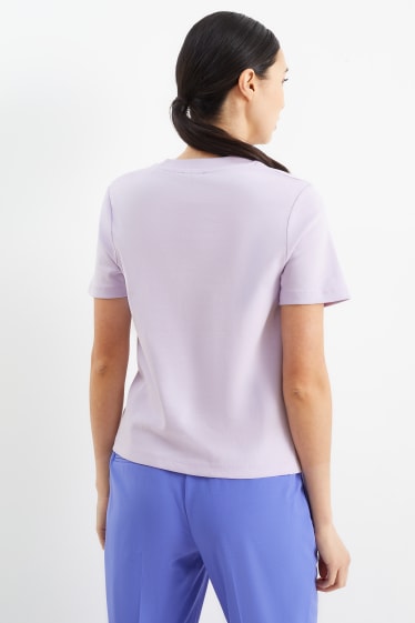 Damen - T-Shirt - hellviolett