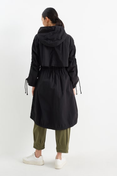 Mujer - Parka con capucha - negro