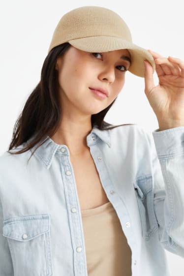 Donna - Cappellino di paglia - beige chiaro