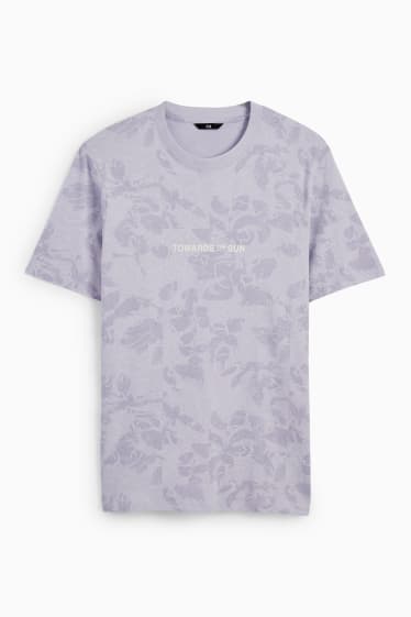 Mężczyźni - T-shirt  - jasnofioletowy