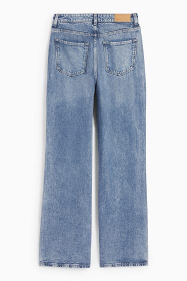 Dámské - Wide leg jeans - high waist - džíny - modré
