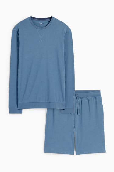 Heren - Pyjama - blauw