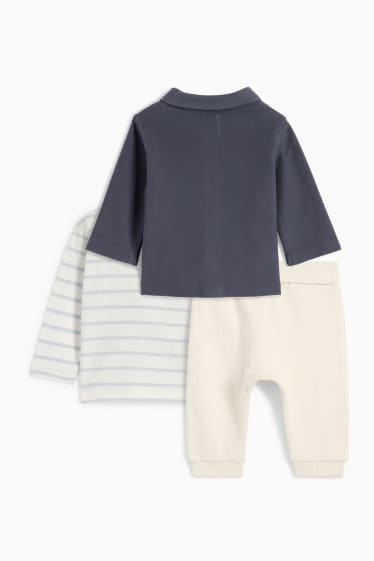 Babys - Robbe - Baby-Outfit - 3 teilig - dunkelblau