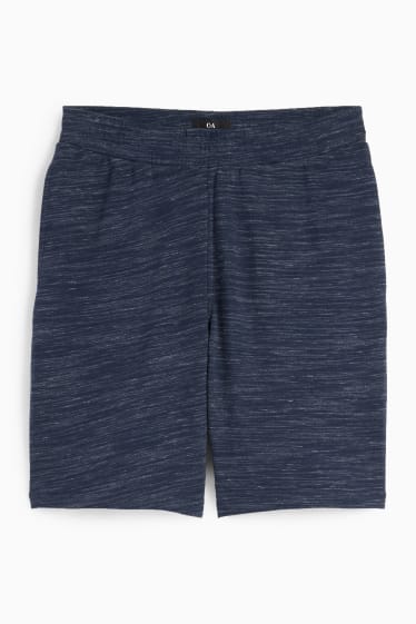 Home - Pantalons curts de xandall - blau fosc jaspiat