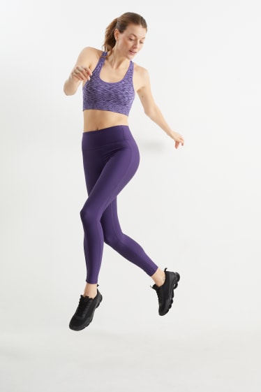 Women - Active leggings - 4 Way Stretch - purple