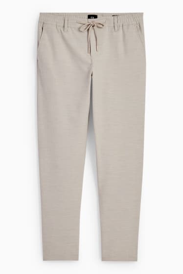 Hommes - Chino - tapered fit - beige clair