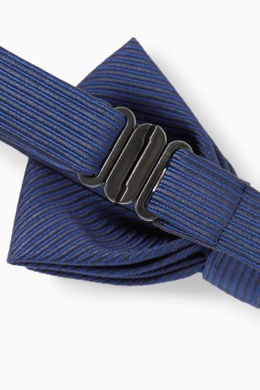 Children - Bow tie - striped - dark blue