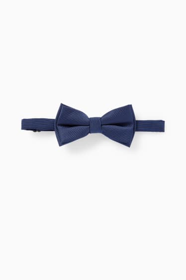 Children - Bow tie - striped - dark blue