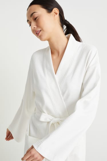 Women - Bathrobe - white