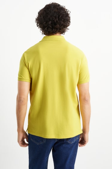 Mężczyźni - Koszulka polo - żółty