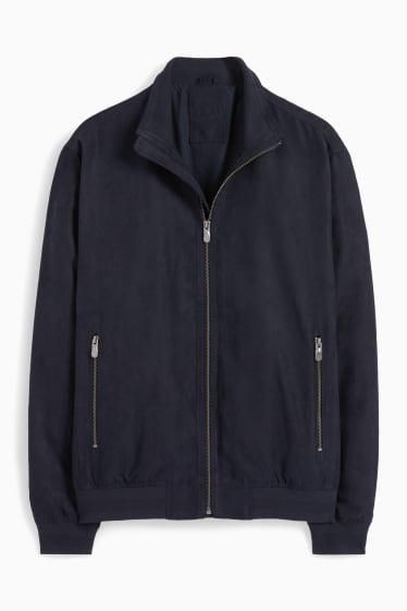 Hommes - Blouson - synthétique - bleu foncé