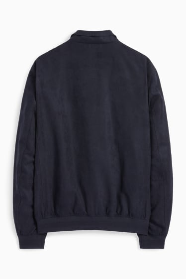 Hommes - Blouson - synthétique - bleu foncé