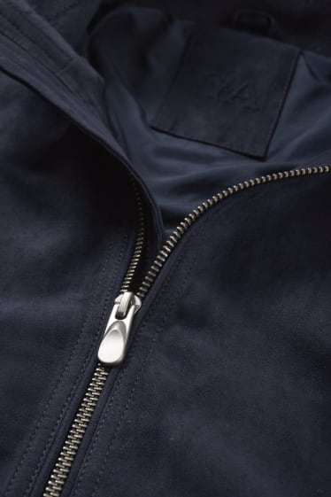 Hommes - Blouson - synthétique - bleu foncé