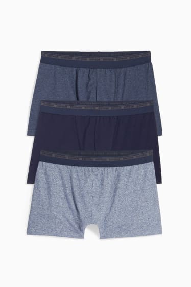 Uomo - Confezione da 3 - boxer aderenti - LYCRA® - blu scuro