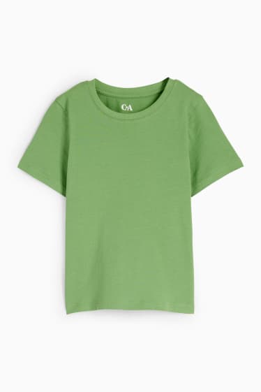 Kinder - Kurzarmshirt - grün