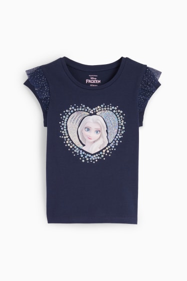 Children - Frozen - short sleeve T-shirt - dark blue